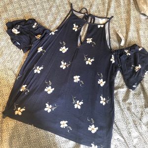 American Eagle Navy Blue Blouse